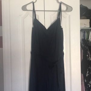 Blue jumper with adjustable straps